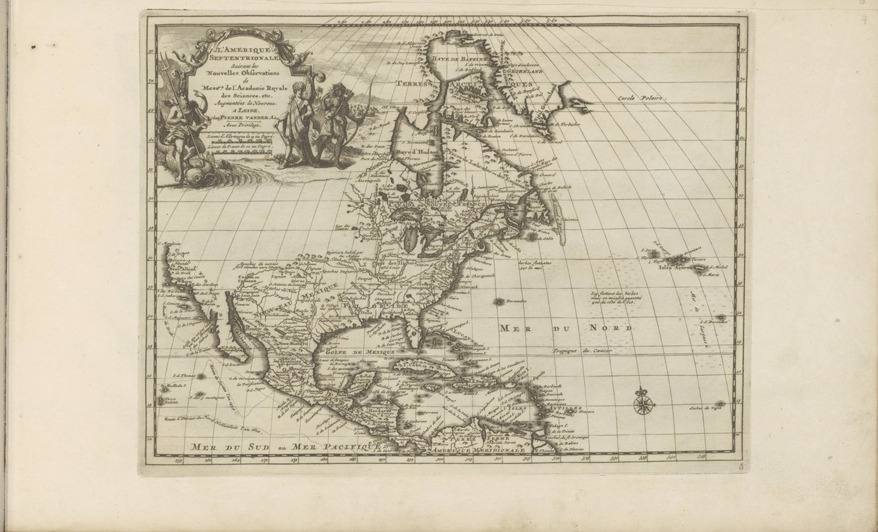 Map of Central and North America (Les Indes Orientales et Occidentales et autres lieux) by Anonymous