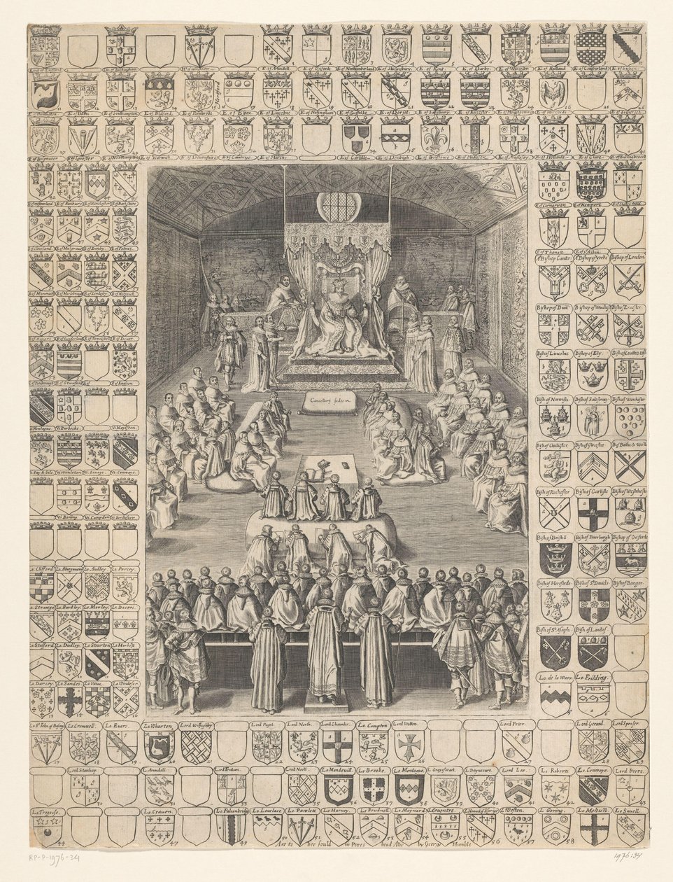 Charles I Opens the Session of Parliament, 1628 by Anonymous