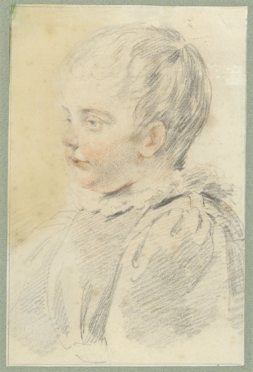Child Portrait in 17th Century Attire, Bust to the Left by Anonymous