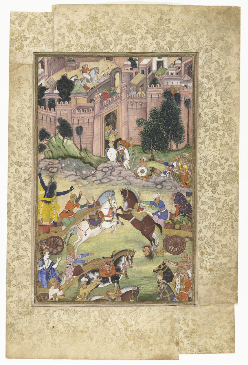 Krishna Kills the Demon Sri Gala (Scene from the Harivamsa) by Anonymous