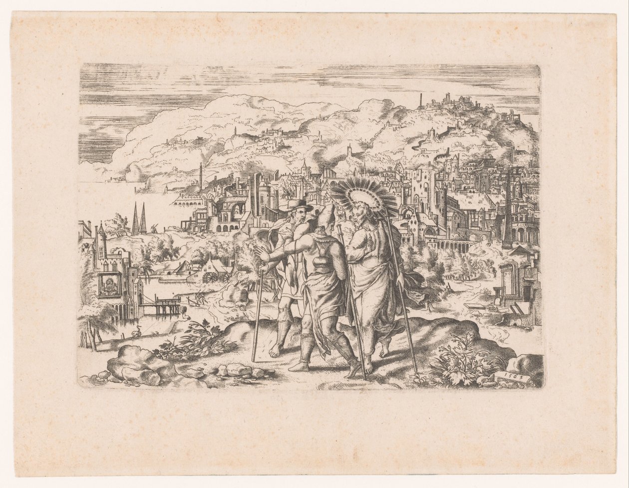 Landscape with Disciples of Emmaus by Anonymous