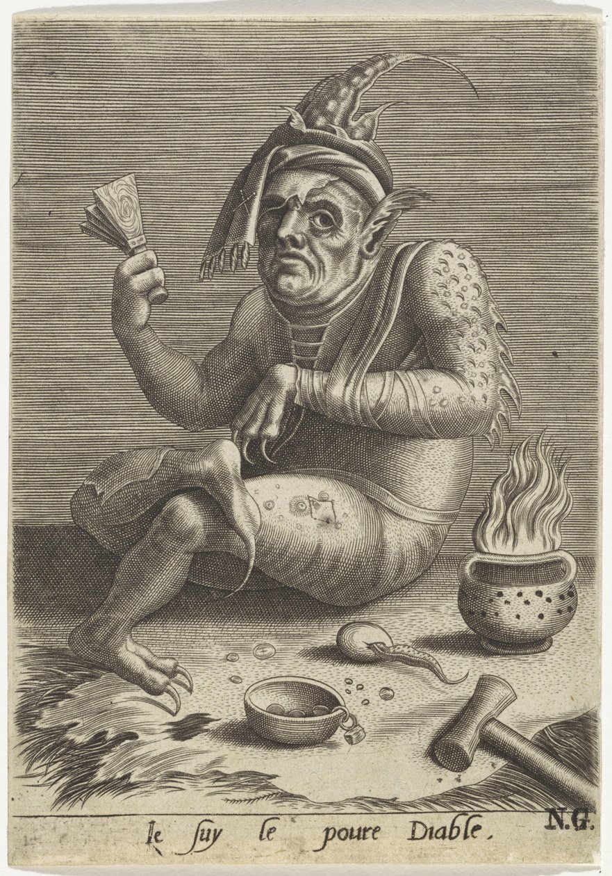 Leper Beggar in the Form of the Devil by Anonymous