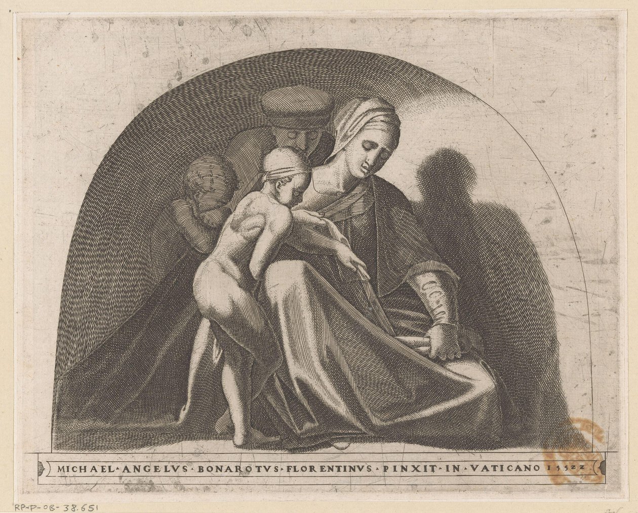Man and Woman with Two Children by Anonymous