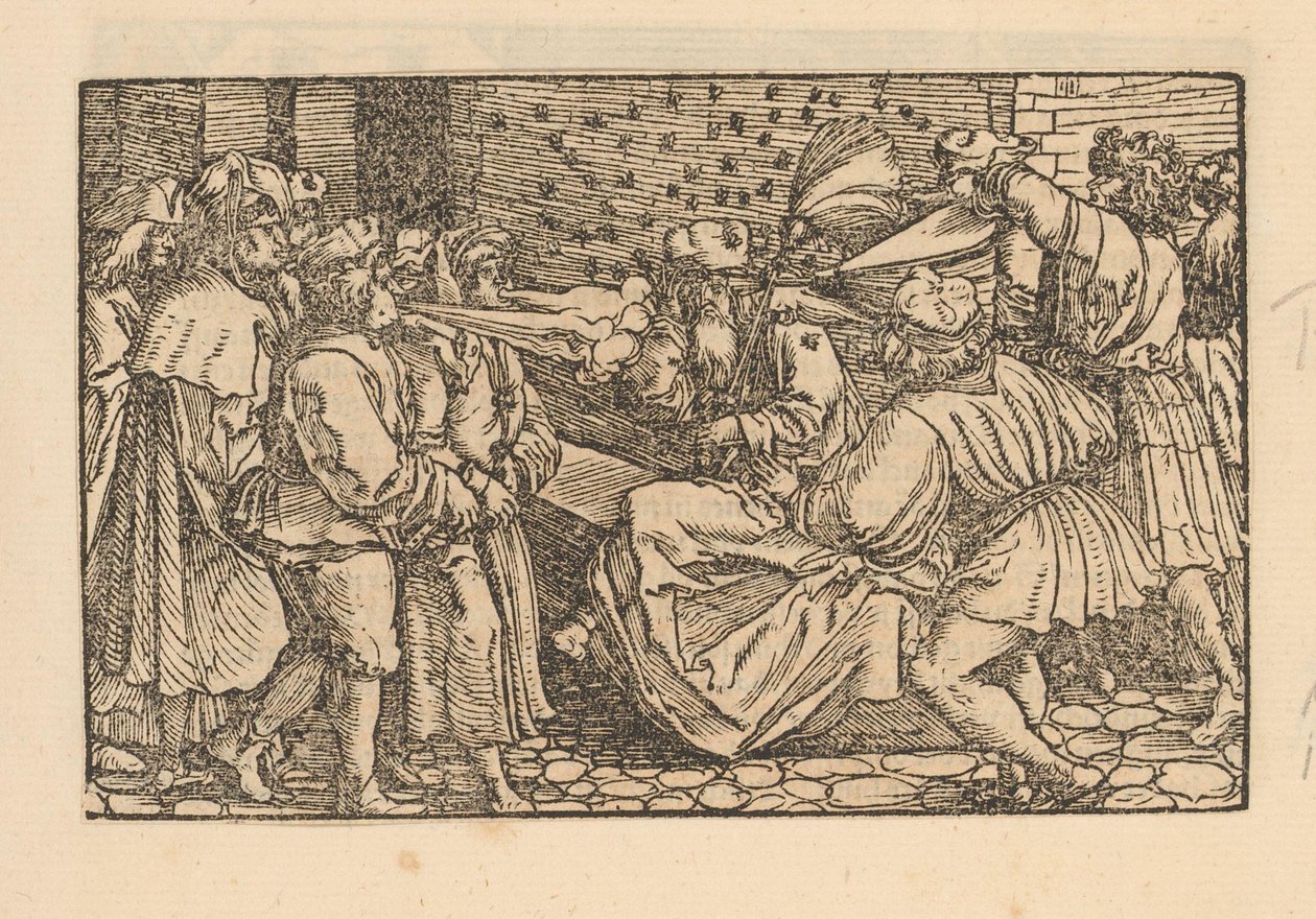 Man Tormented by Flies and People by Anonymous
