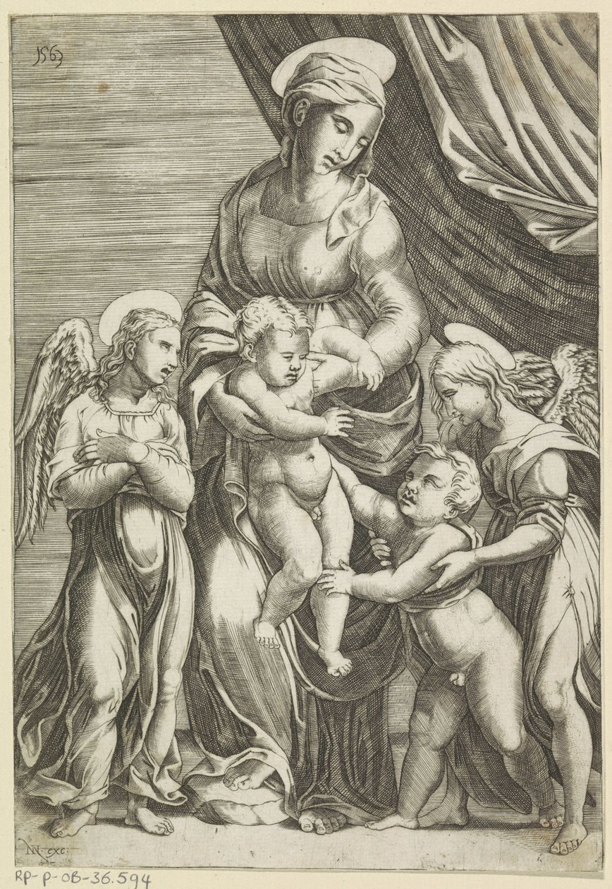 Mary with Child and the Young John the Baptist by Anonymous