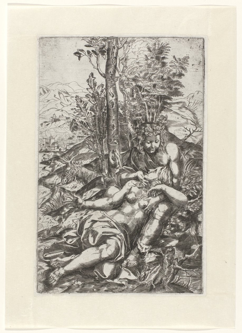 Medoro and Angelica in a Landscape by Anonymous