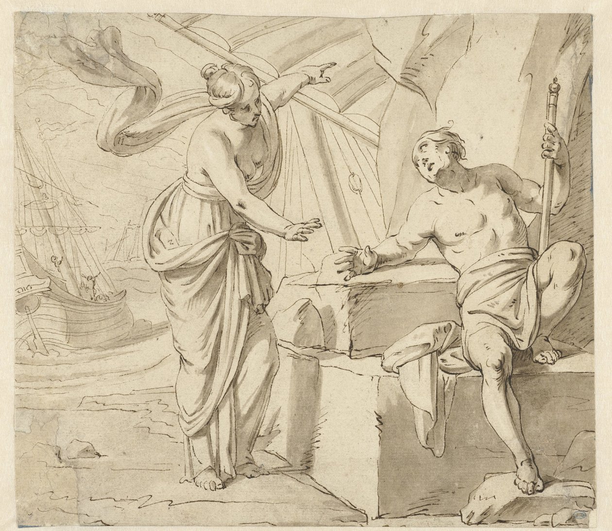 Minerva Appears to Odysseus by Anonymous