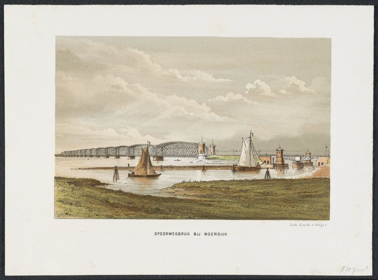 Moerdijk Bridge, 1871 by Anonymous