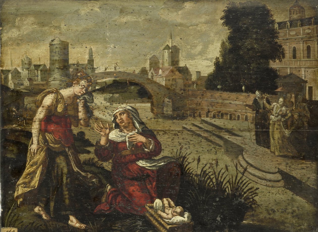 Moses in the Bulrushes by Anonymous