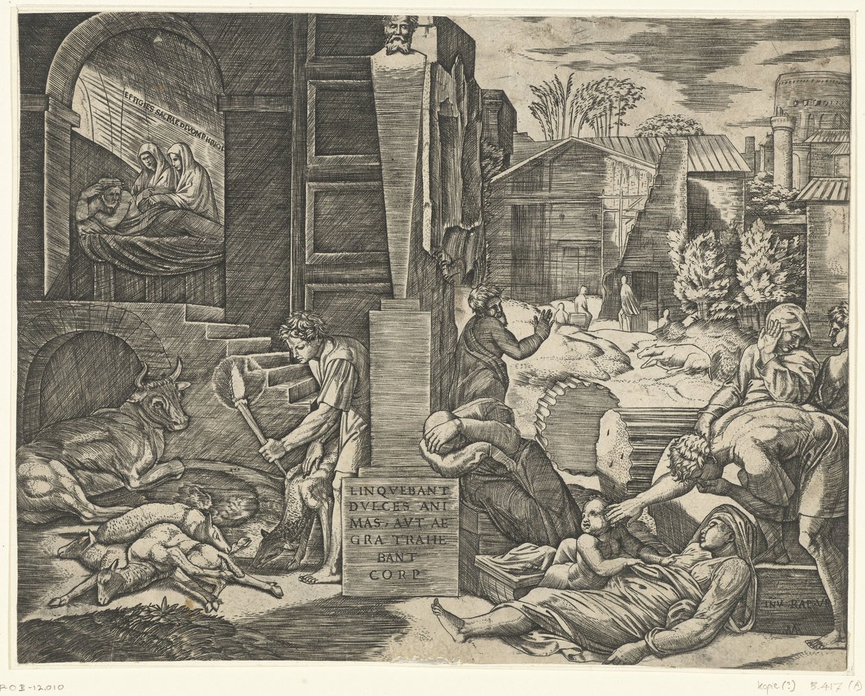Plague Among the Trojans on Crete and Dream of Aeneas by Anonymous