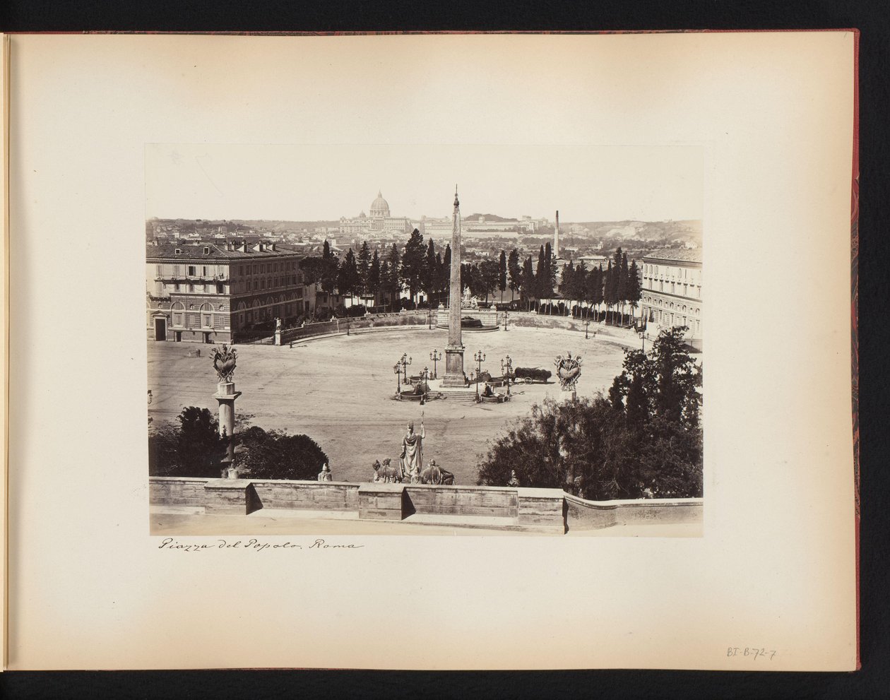 Piazza del Popolo in Rome, with St. Peter