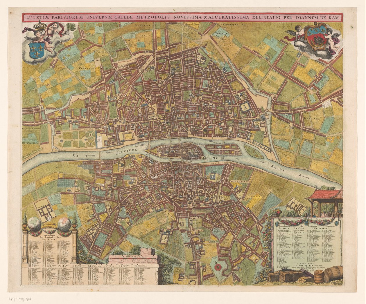 Map of Paris by Anonymous