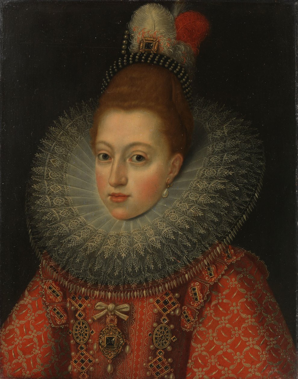 Portrait of Margaret of Austria (1584-1611), Queen of Spain by Anonymous