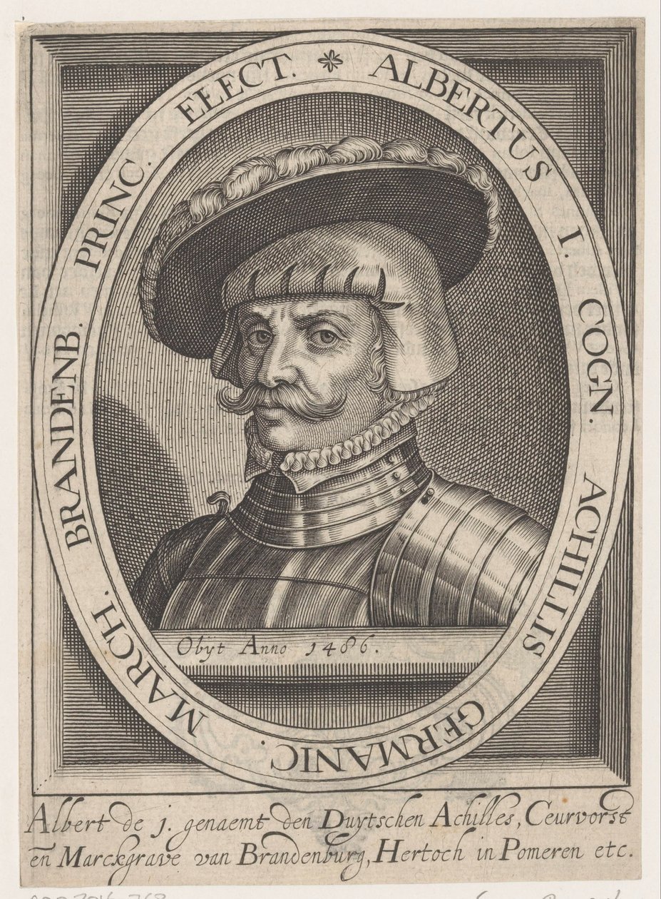 Portrait of Albrecht III Achilles, Elector of Brandenburg by Anonymous