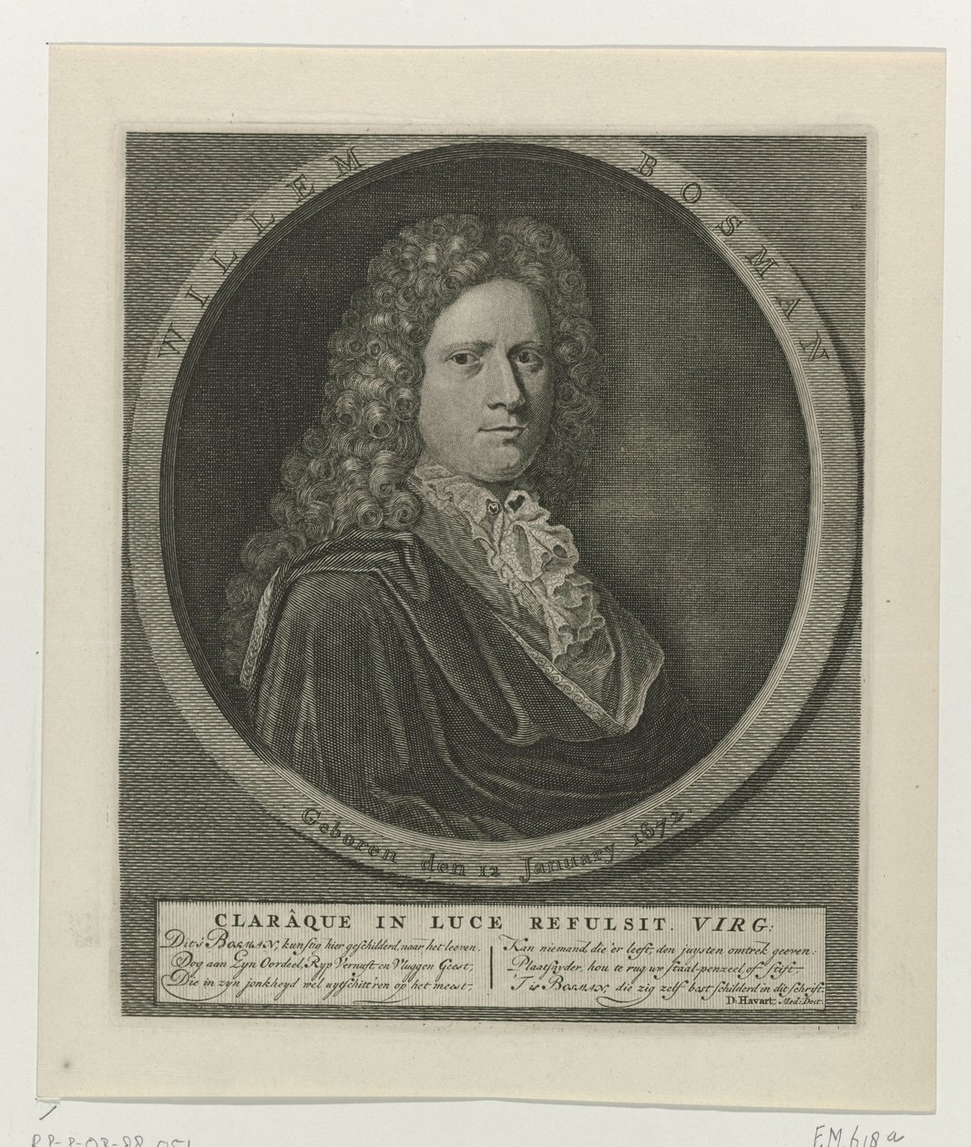Portrait of Willem Bosman by Anonymous