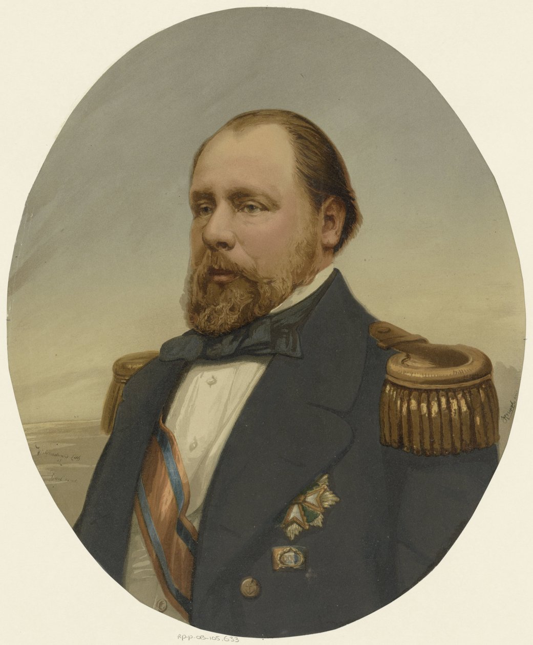 Portrait of Willem III, King of the Netherlands by Anonymous