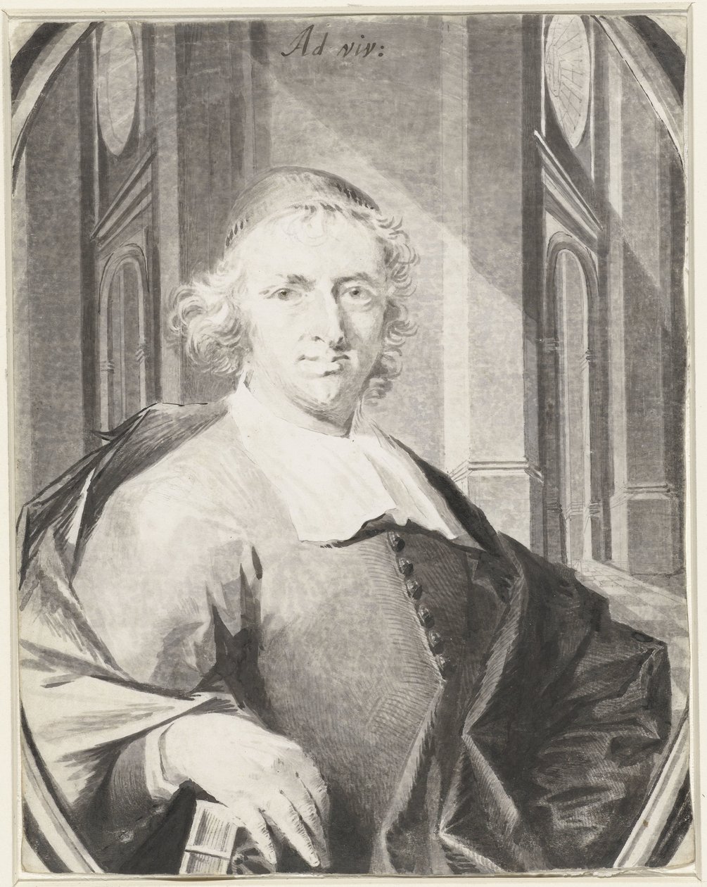 Portrait of an Unknown Cleric, Three-Quarter to the Right by Anonymous