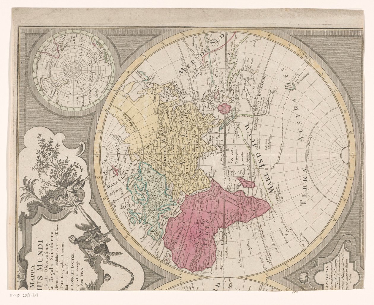 Right Half of a World Map, with the Eastern Hemisphere by Anonymous