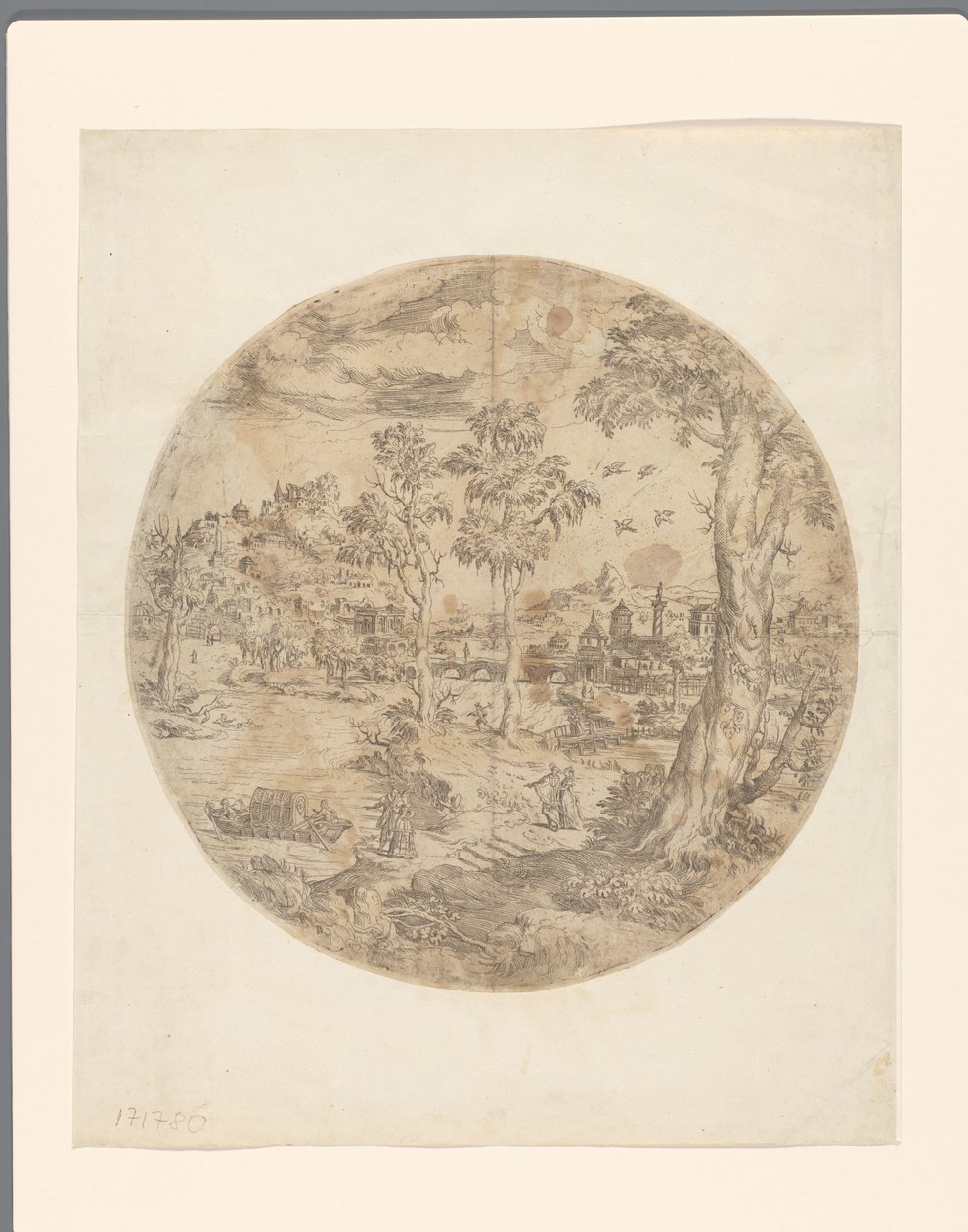 Round Fantasy Landscape by Anonymous