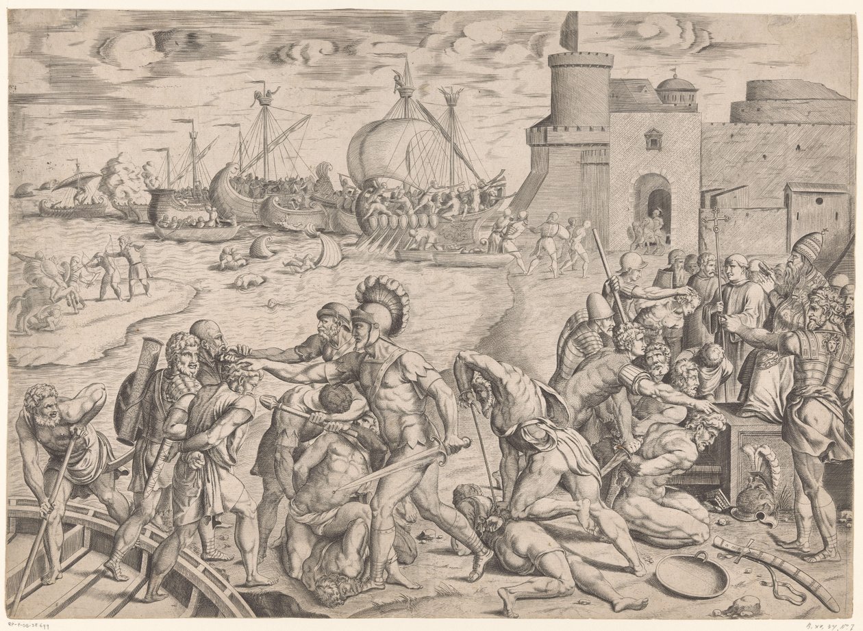 Saracens Arrive in Ostia by Anonymous
