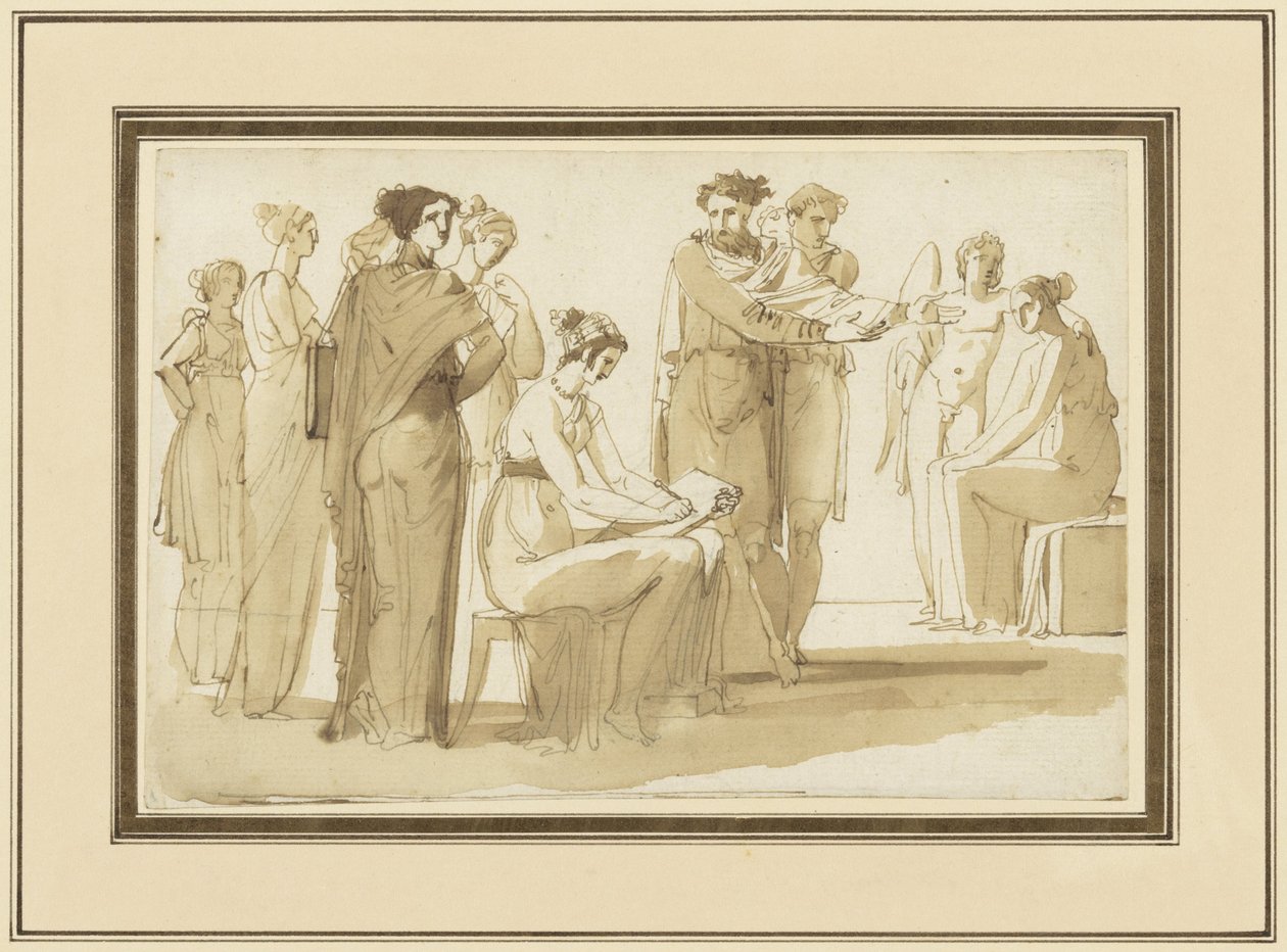 Scene in a Drawing Academy by Anonymous