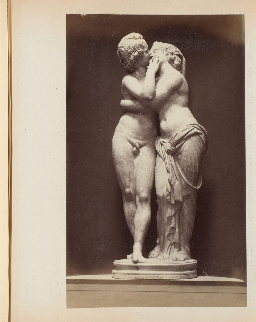 Sculpture of Amor and Psyche in the Capitoline Museums in Rome, Italy by Anonymous