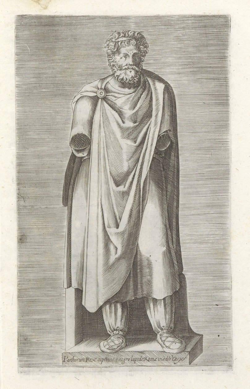 Sculpture of a Captive King by Anonymous