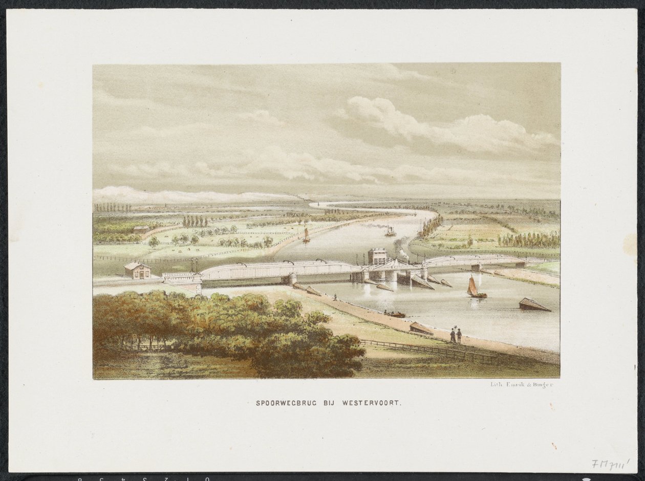 Railway Bridge at Westervoort, 1846 (The Main Railway Bridges in the Netherlands) by Anonymous