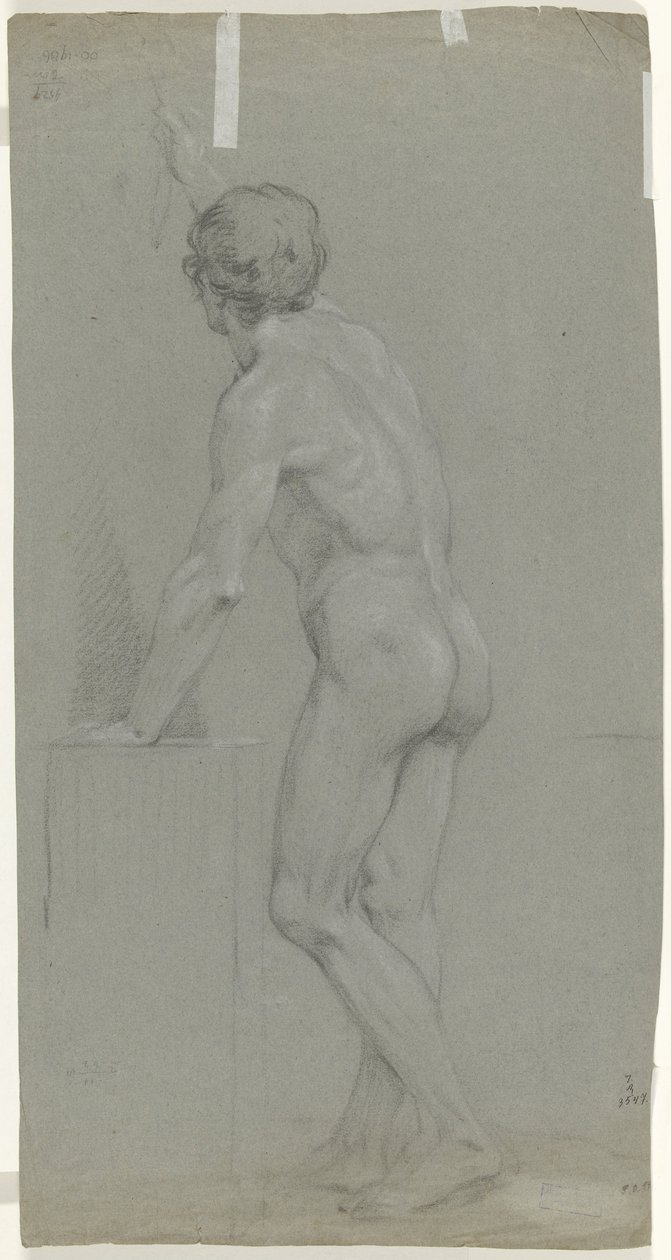 Standing Male Nude, Seen from the Back to the Left by Anonymous