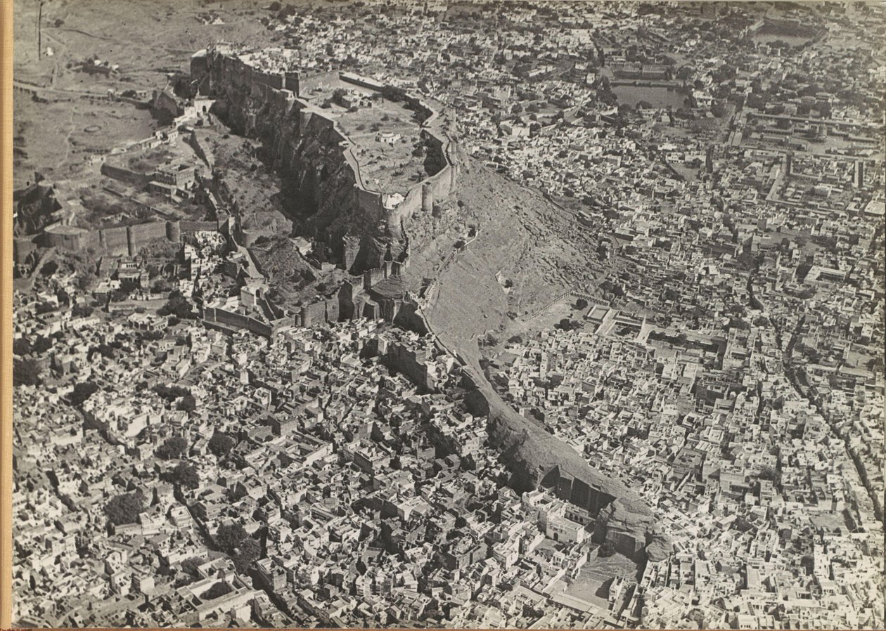 City with a Fort, Seen from the Air by Anonymous