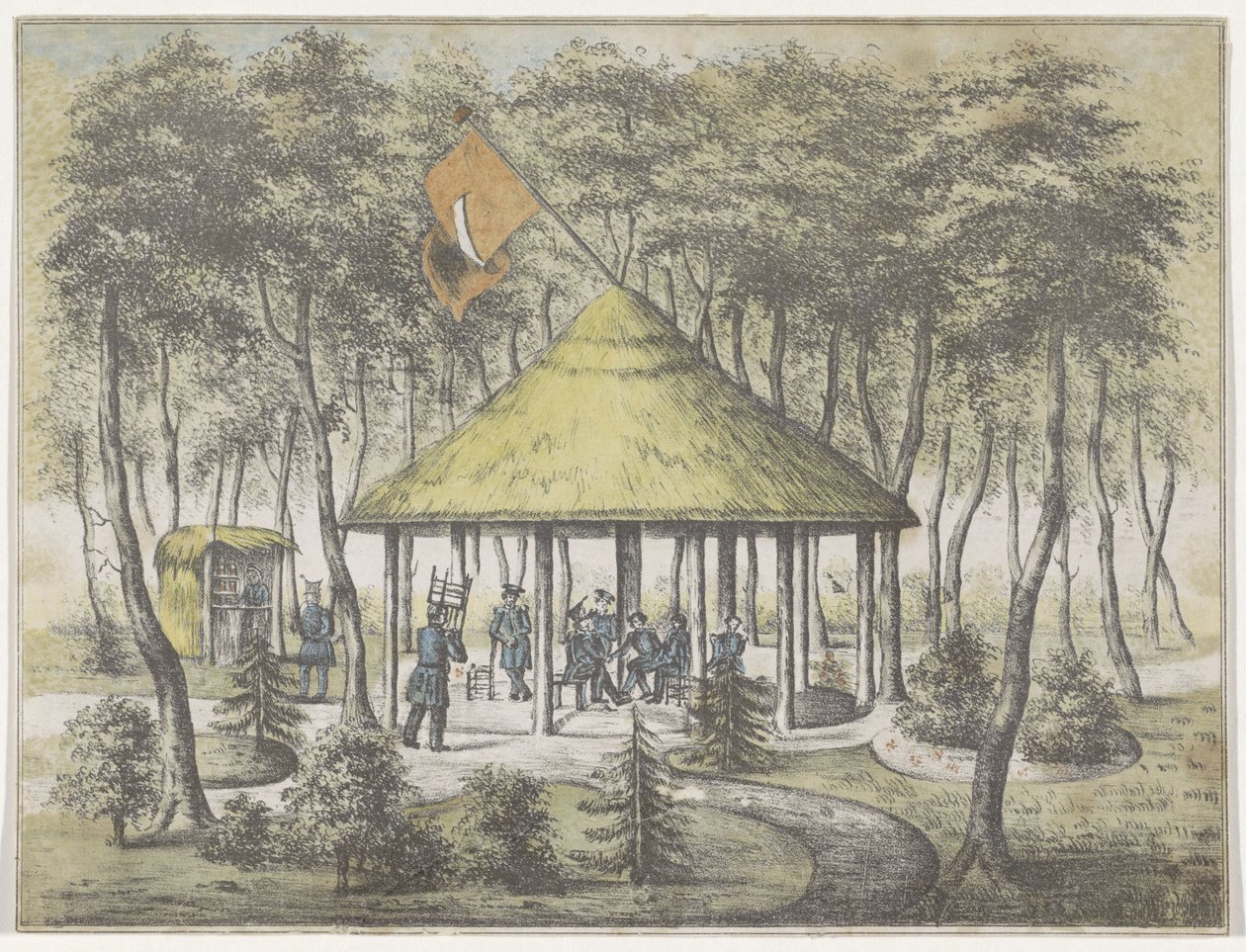Temple and Garden in Boekel, 1831 by Anonymous