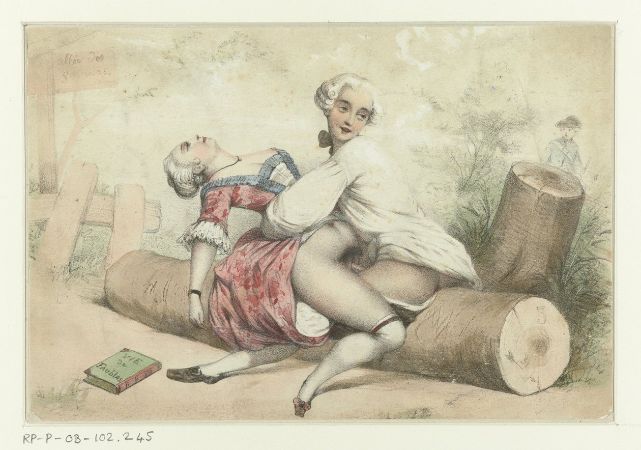 Three Couples Having Sex (Couple Making Love in Landscape) (Three Couples Making Love) by Anonymous