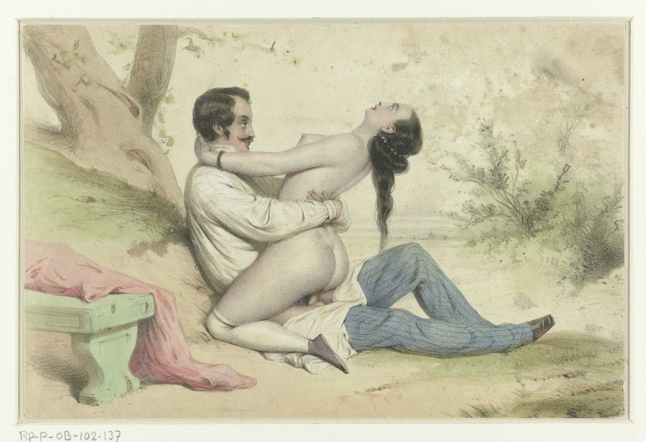 Three Couples Having Sex (Couple Making Love in Landscape) (Three Couples Making Love Series) by Anonymous