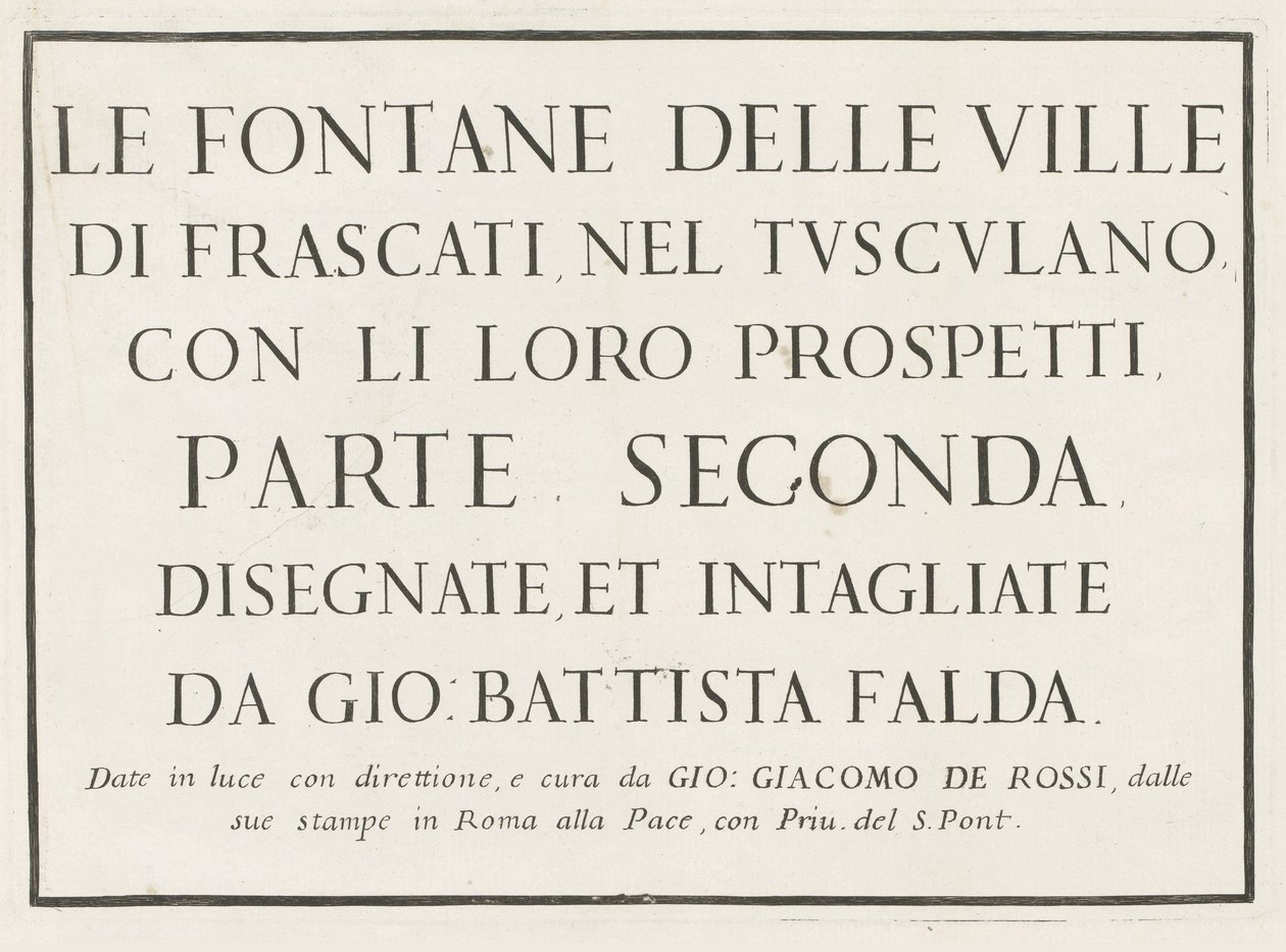 Title Print with Framed Title by Anonymous