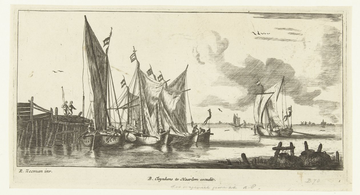 Towboats or Spaarndam Fishing Boats by Anonymous