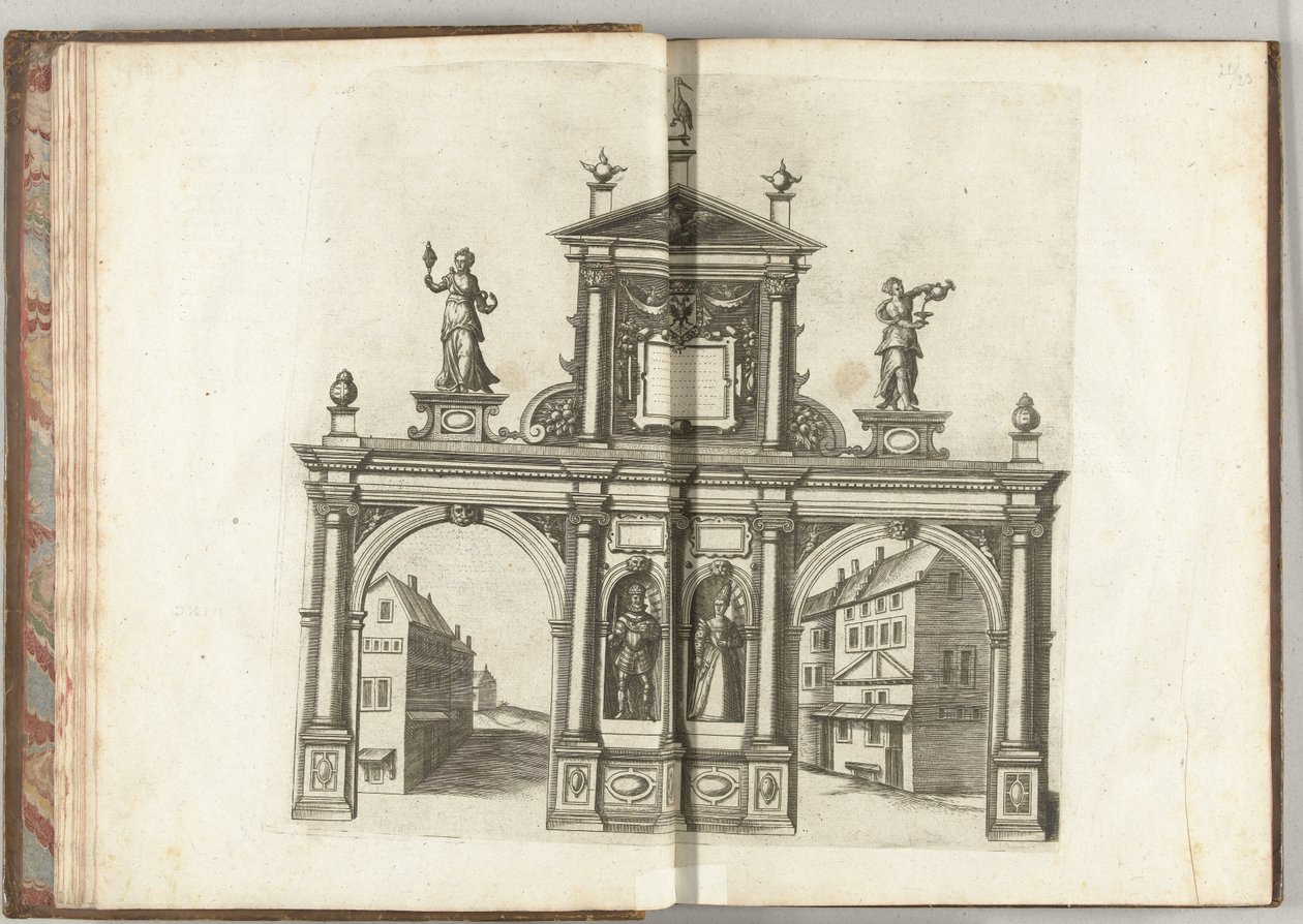 Scene with Emperor Maximilian I and Mary of Burgundy, 1594 by Anonymous