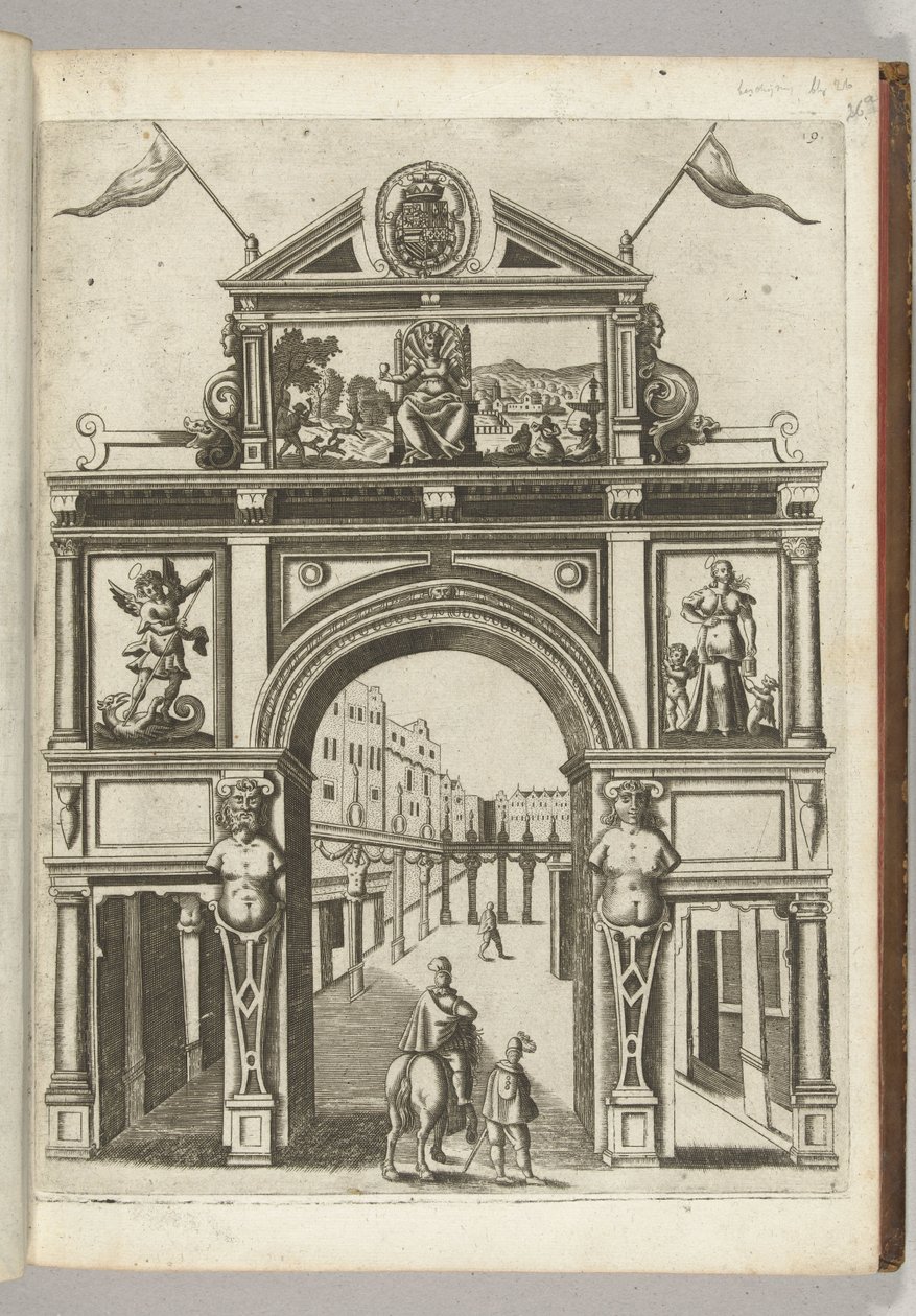 Triumphal Arch with the Maiden of the City, 1594 by Anonymous