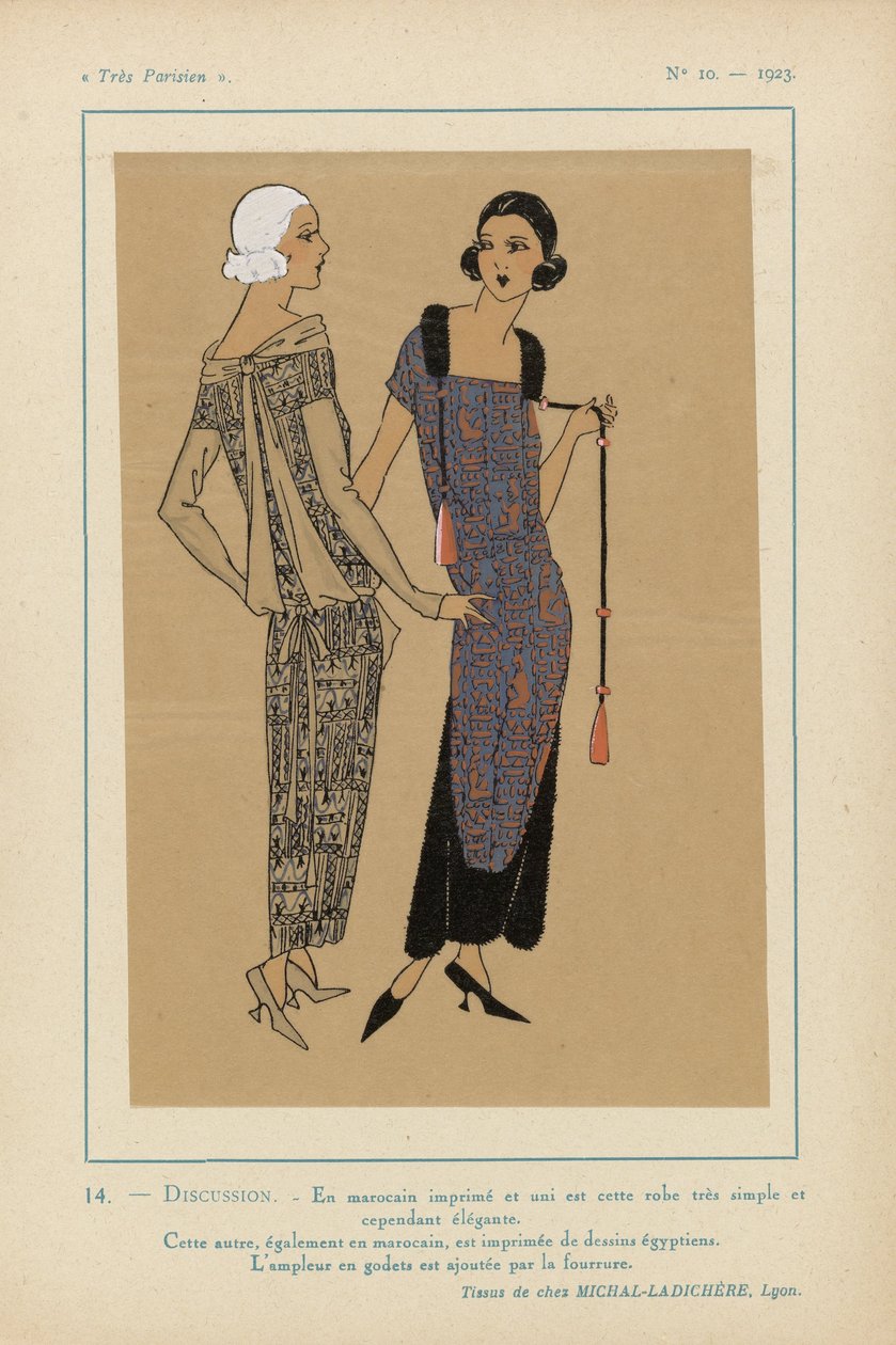 Très Parisien, 1923, No 10: 14.- DISCUSSION. - In Printed Moroccan... by Anonymous