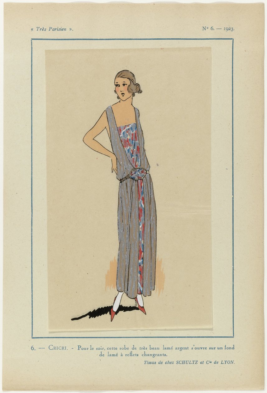 Très Parisien, 1923, No 6: 6.- CRICRI. - For the Evening, This Dress... by Anonymous