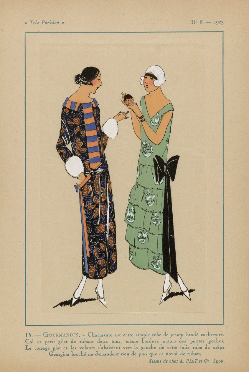 Very Parisian, 1923, No 8: 15.- GOURMANDISES. by Anonymous