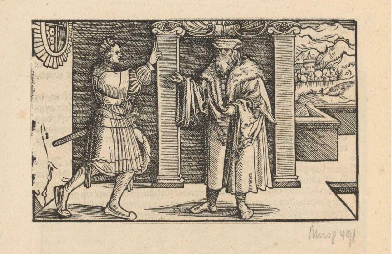 Two Debating Men by Anonymous
