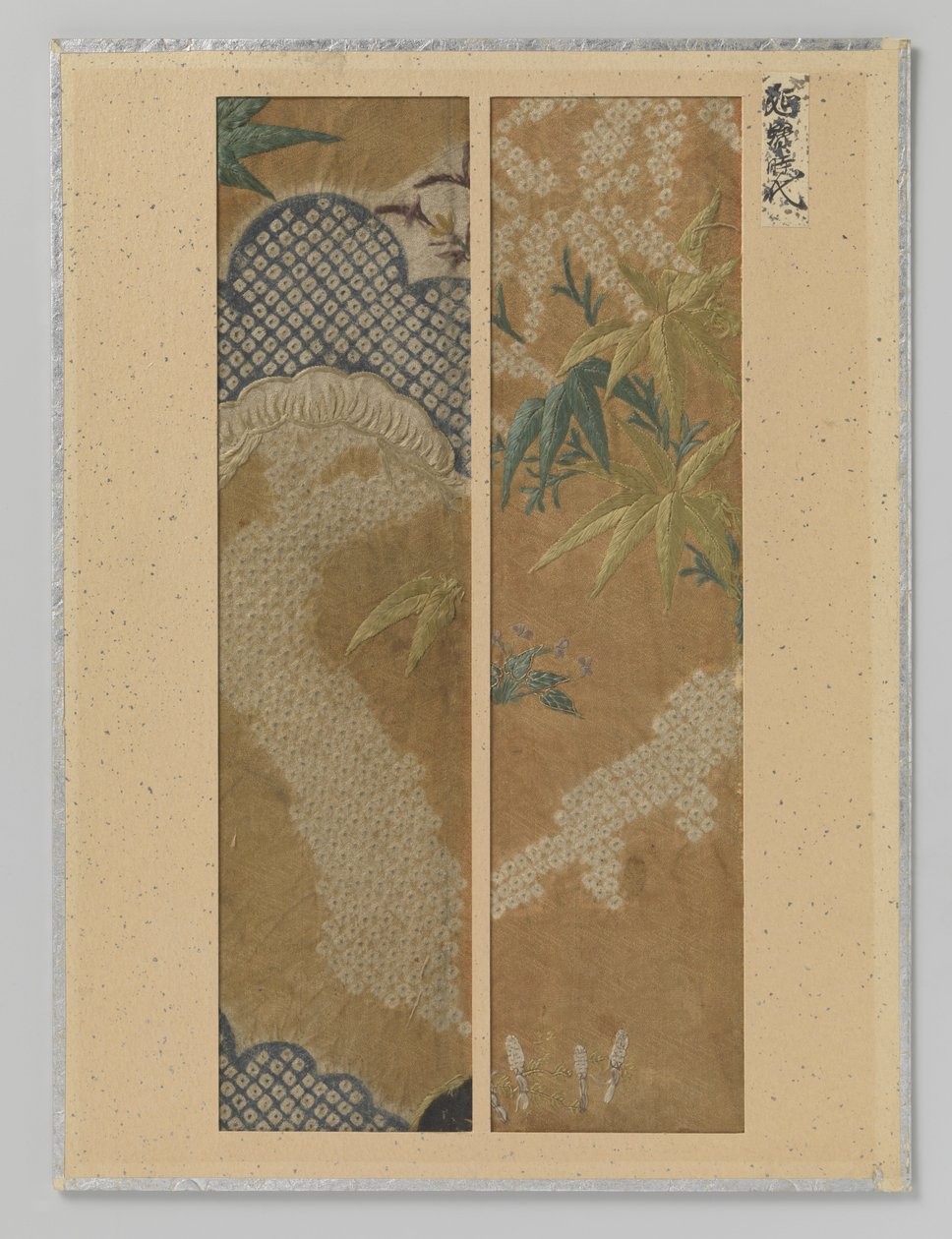 Two textile fragments by Anonymous
