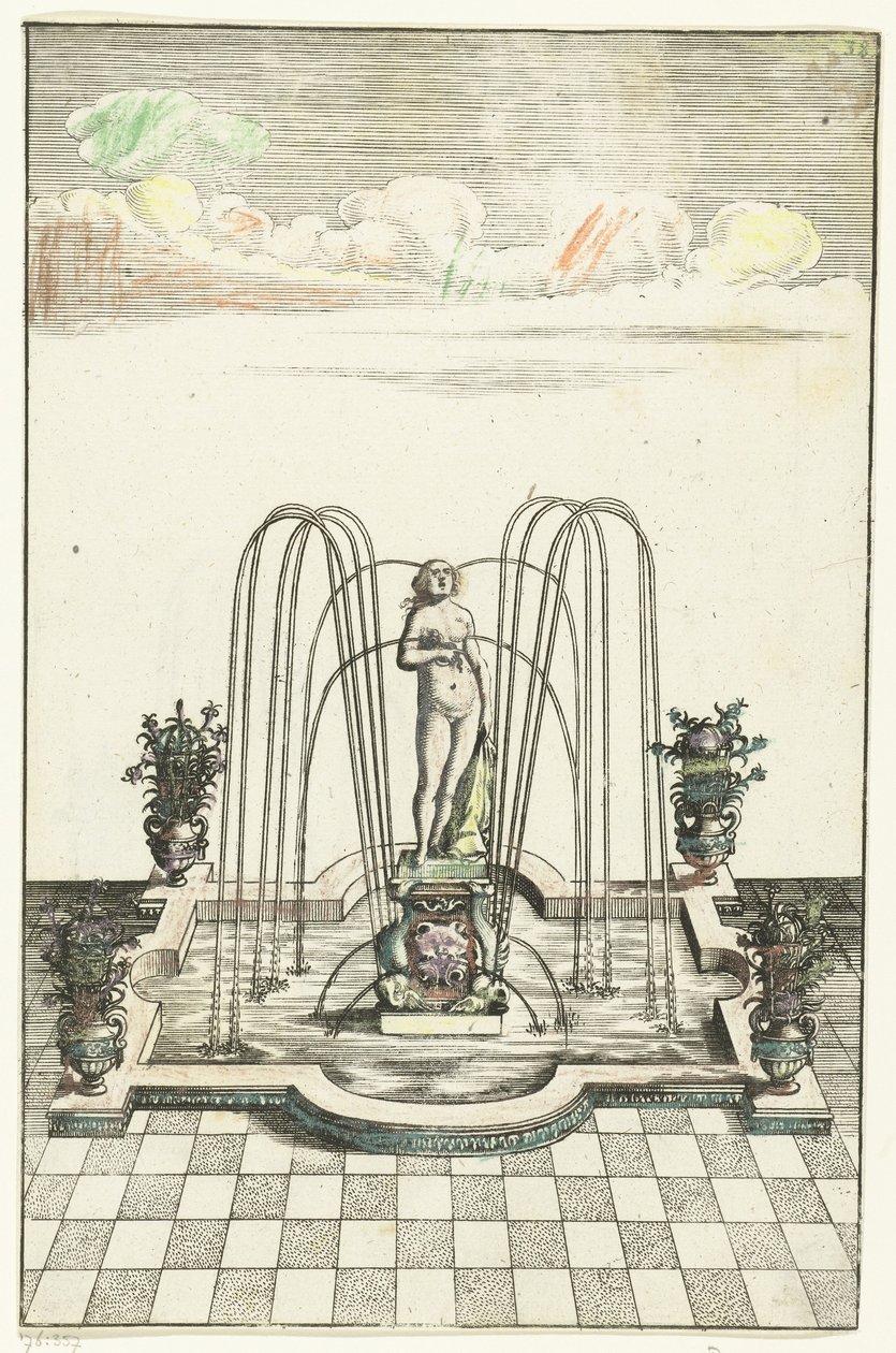 Square Basin with Semicircular Protrusions by Anonymous