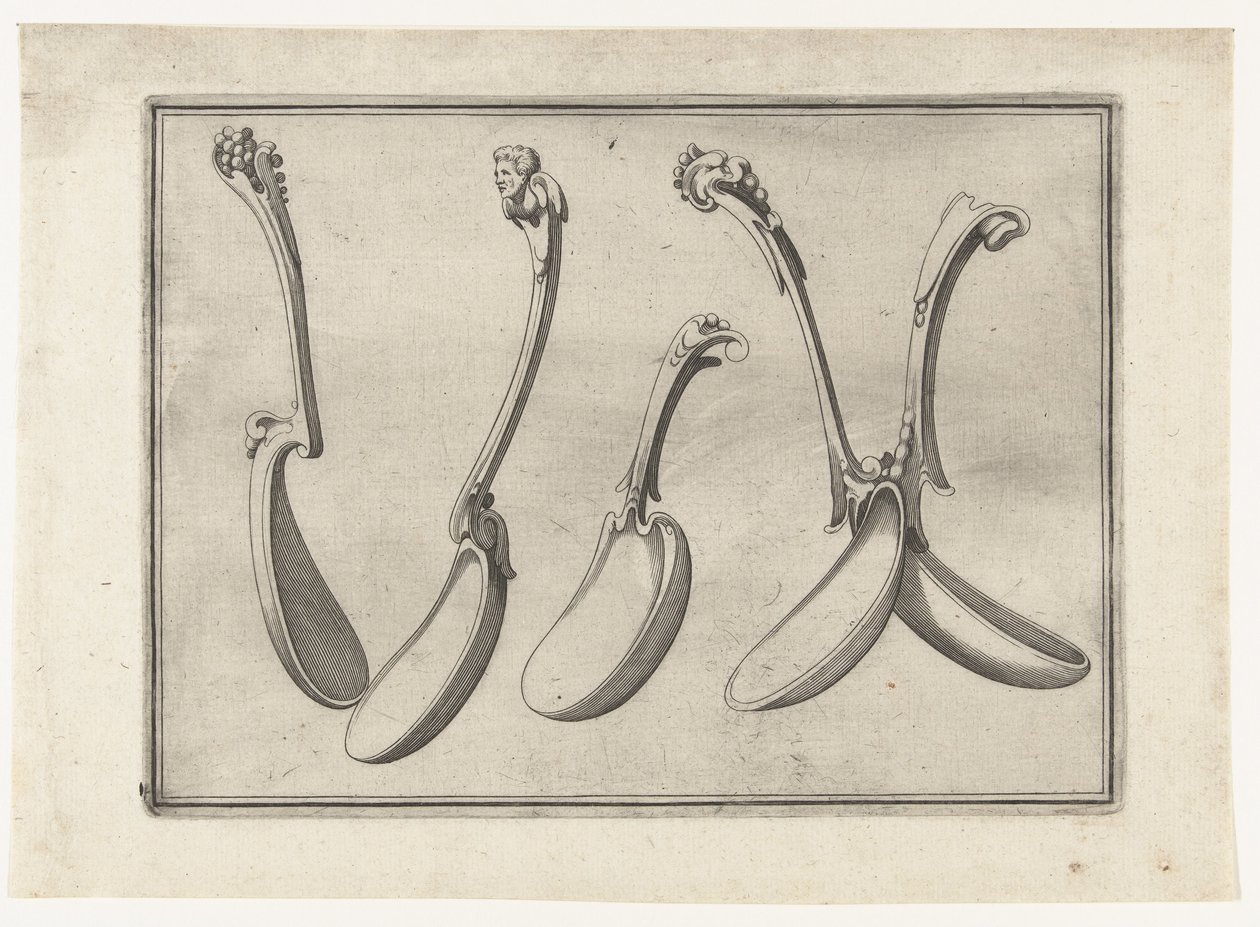 Five Spoons by Anonymous