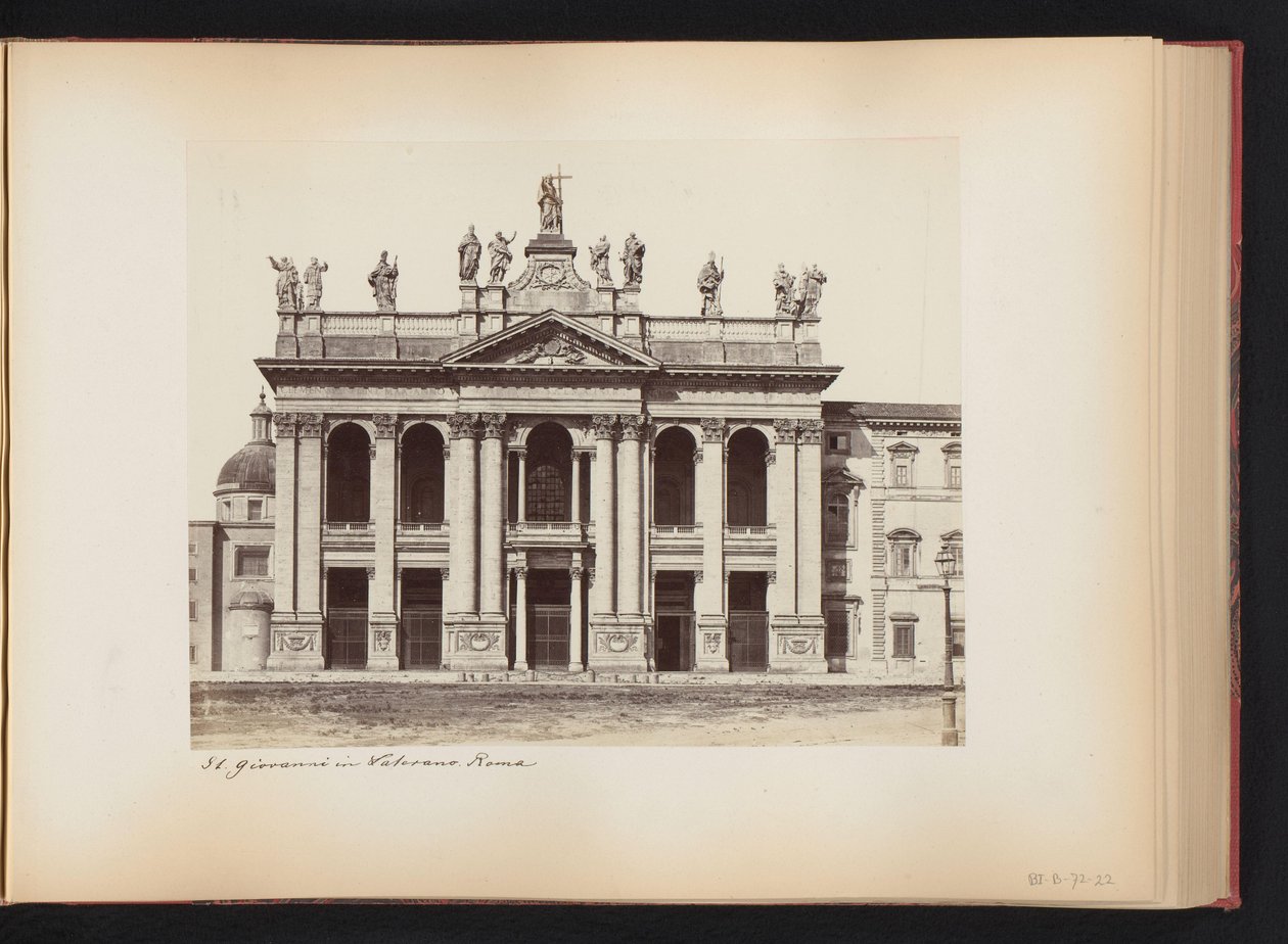 Facade of the Basilica of St. John Lateran in Rome, Italy by Anonymous