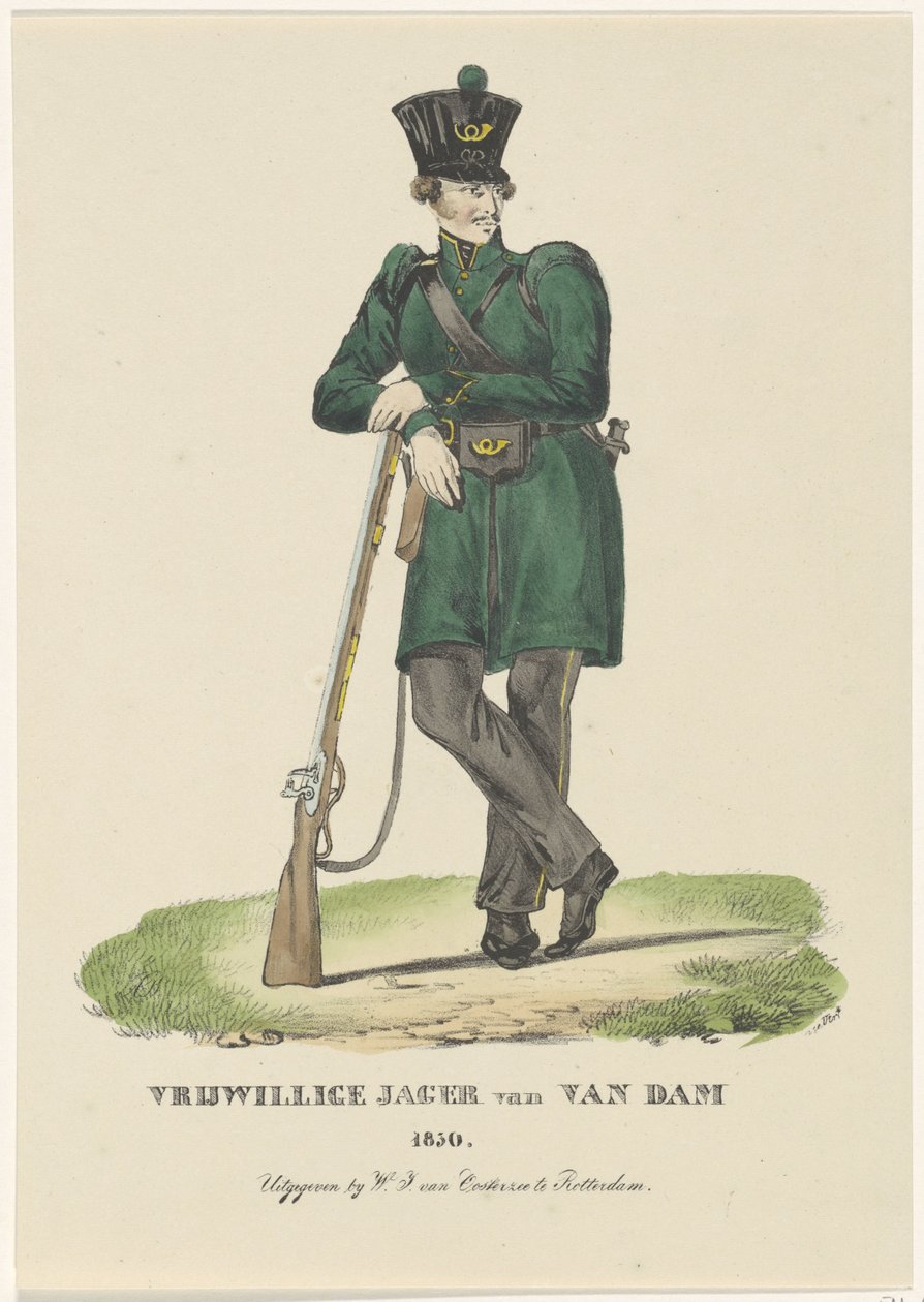 Volunteer Hunter of Van Dam, 1830 by Anonymous