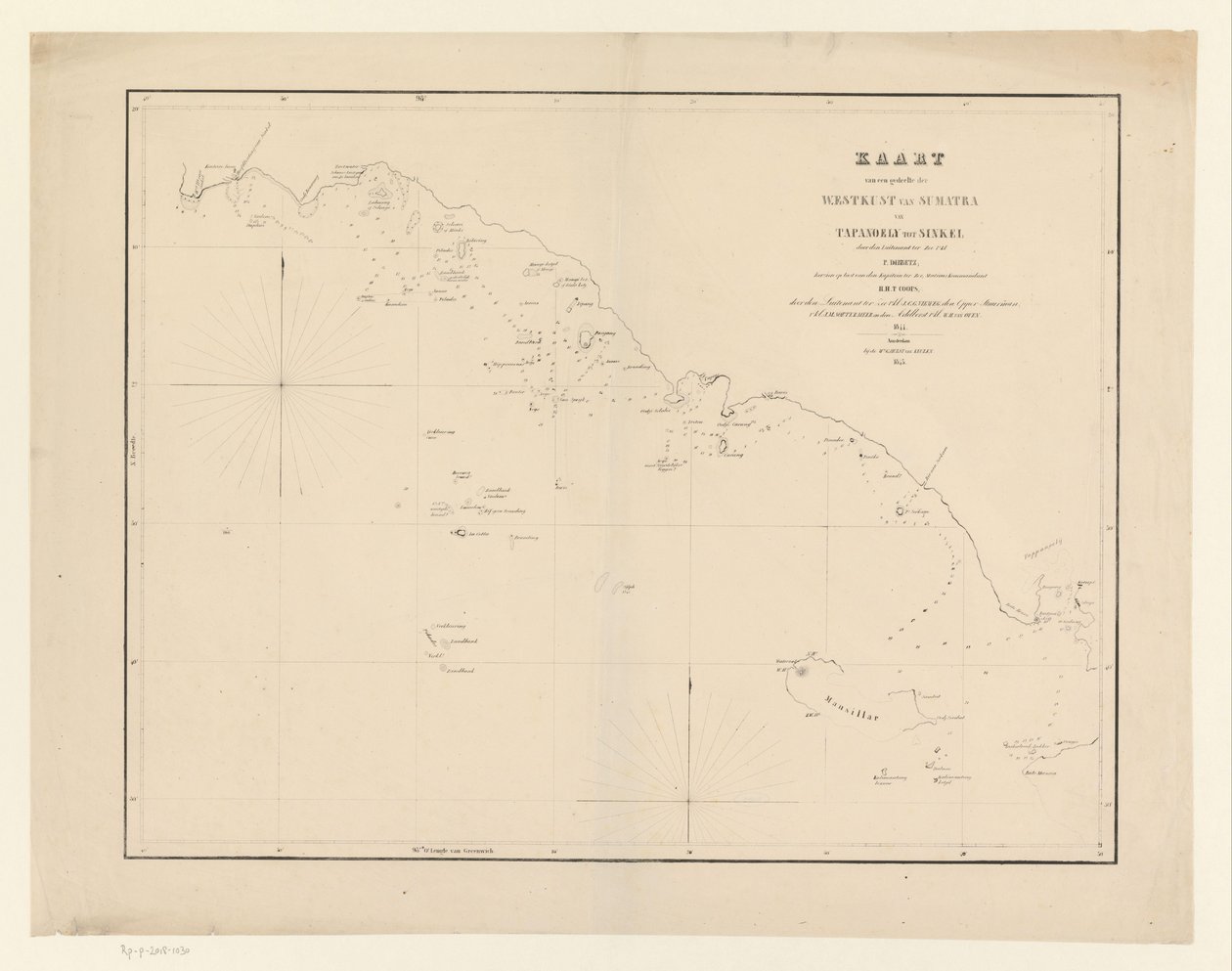 Sea Chart of Part of the West Coast of Sumatra by Anonymous