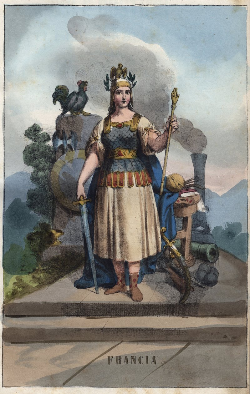Allegory of France - Engraving from 