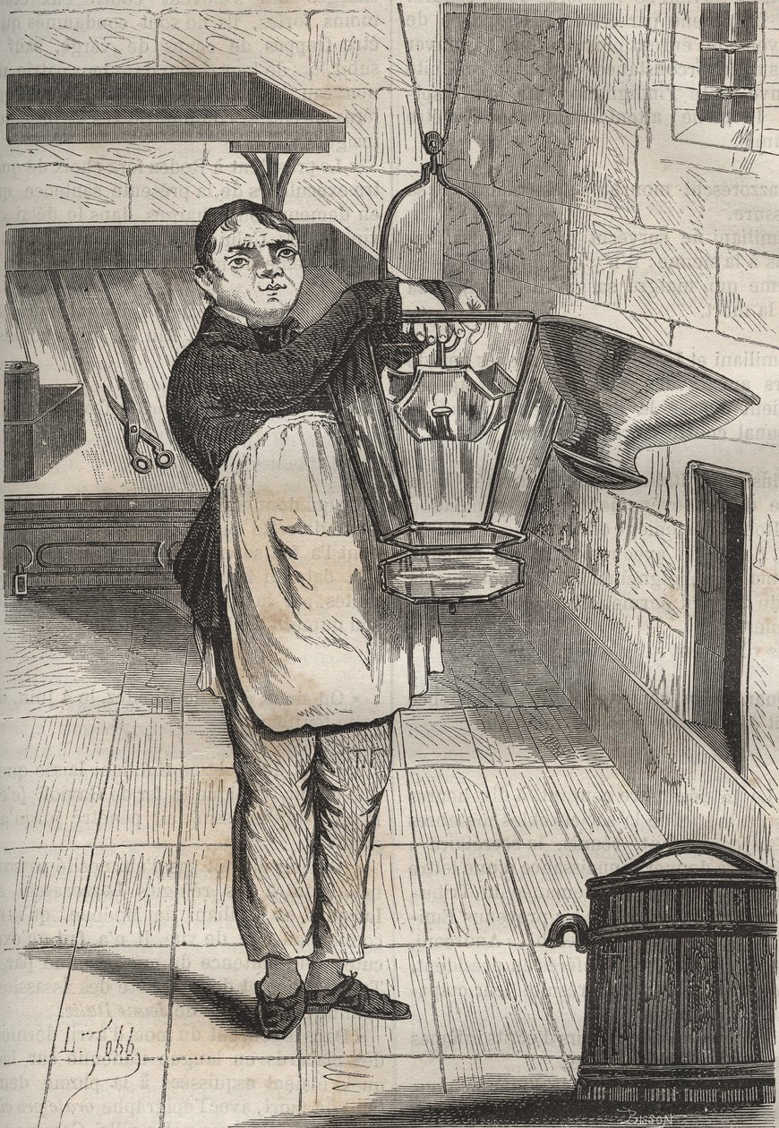 Anthelme Collet at the bagne de Rochefort. Engraving in 