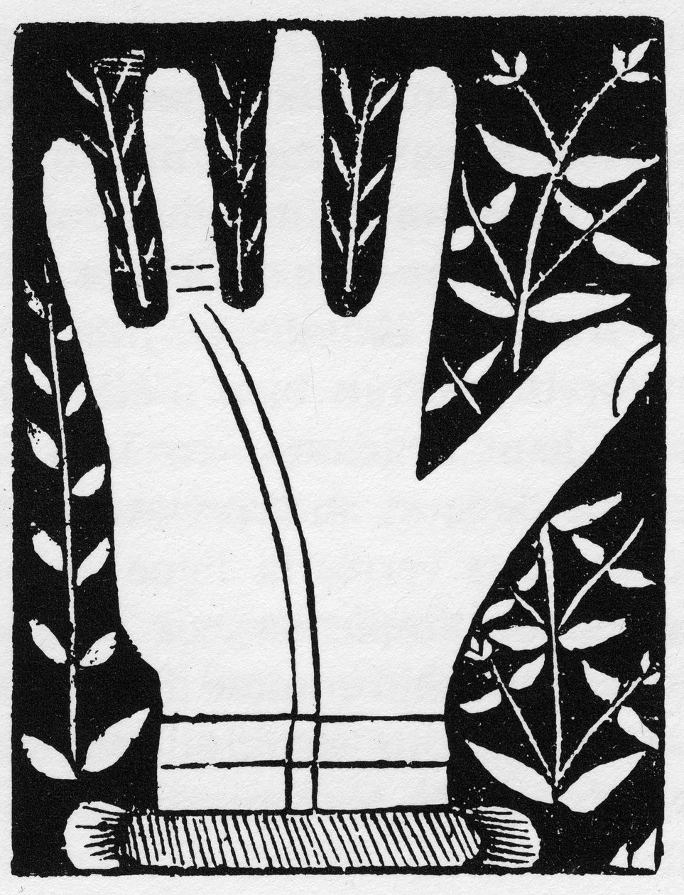 Chiromancia - Double Solar Line (engraving 1545 in 